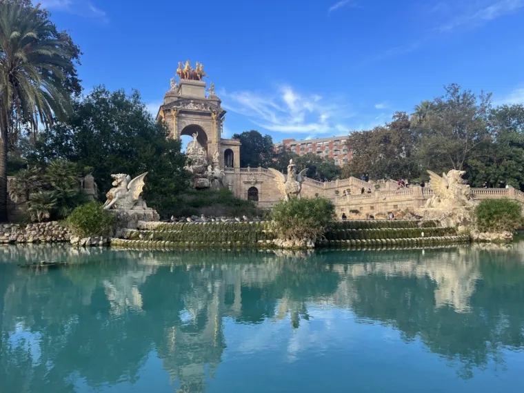 Le parc de la ciutadella a Barcelonne
